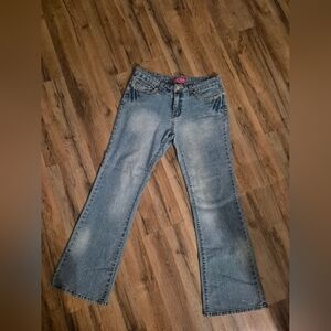 Stylish Light Blue Women's Flare Jeans